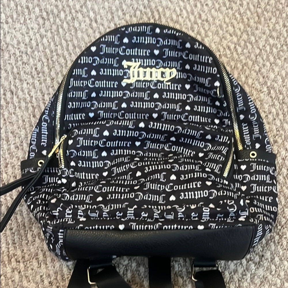 Juicy Couture Monochrome Logo Backpack